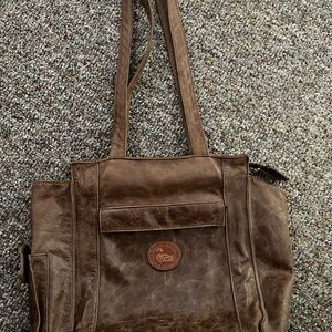 Vintage Gold Duck Leather Collection Handbag/Tote